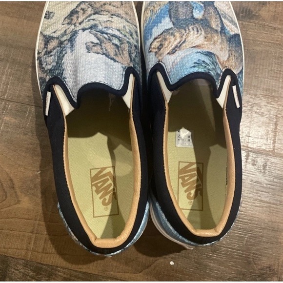 Vans Slip On Shoes Cali Tapestry Forest Bears Skate Sneakers Men's Size 8 - Picture 3 of 8